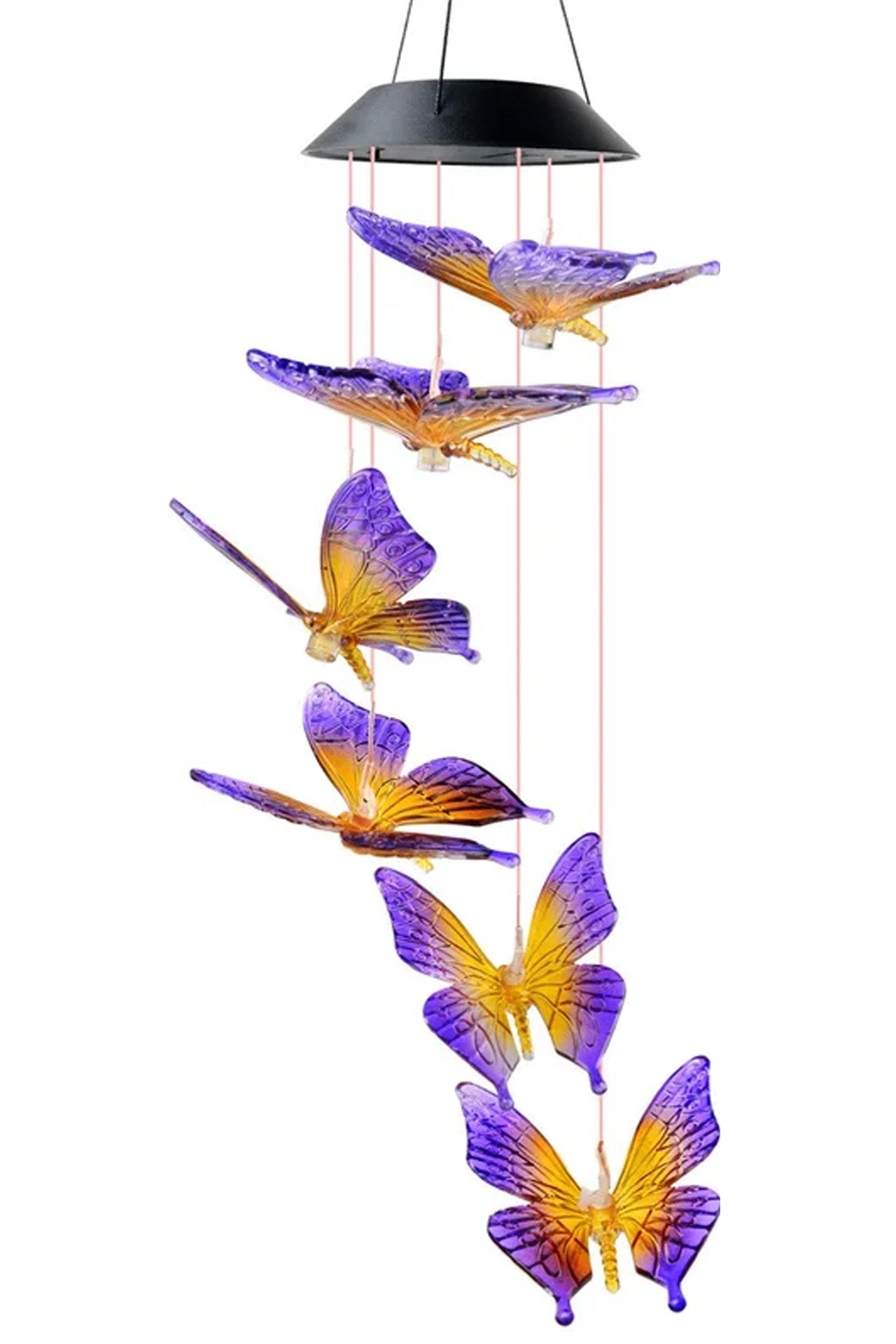 Solar Butterfly Wind Chime