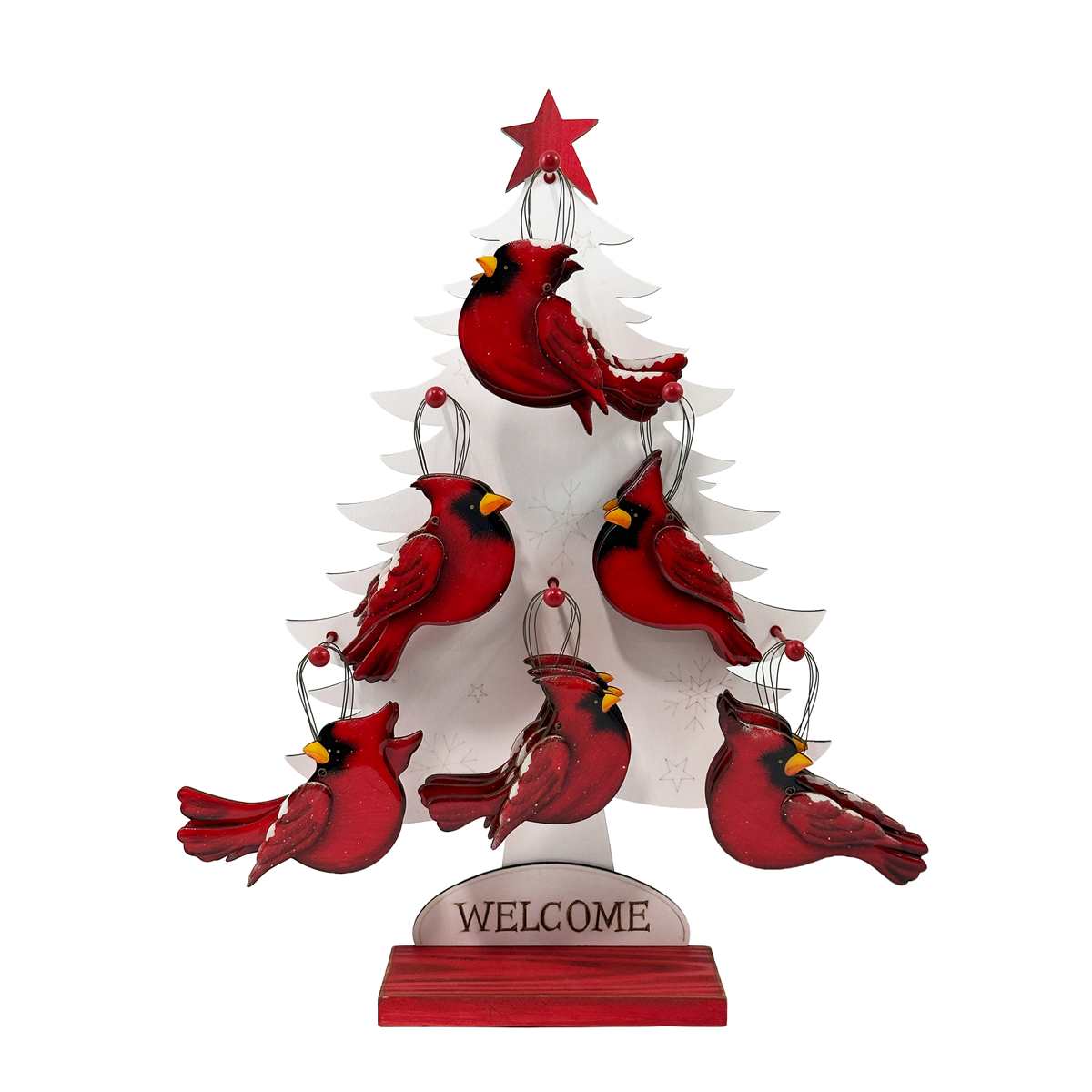 Glossy Winter Cardinal Ornament