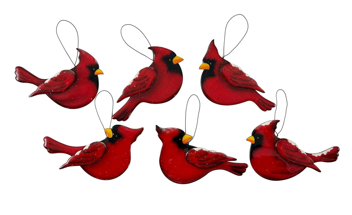 Glossy Winter Cardinal Ornament