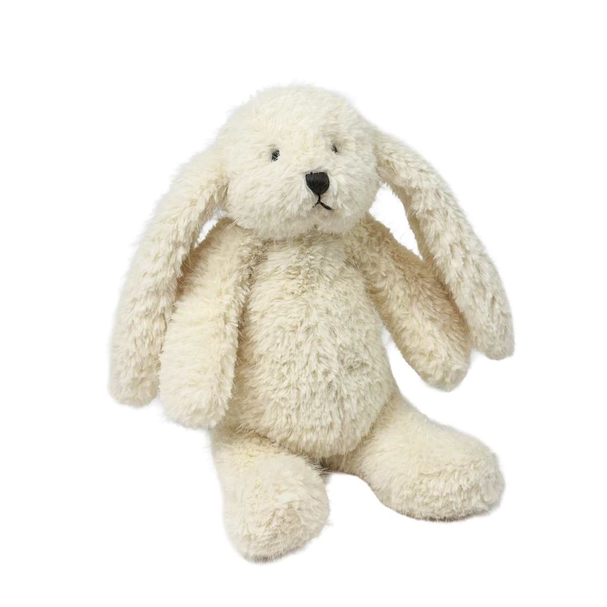 Plush Beige Bunny with Floppy Ears