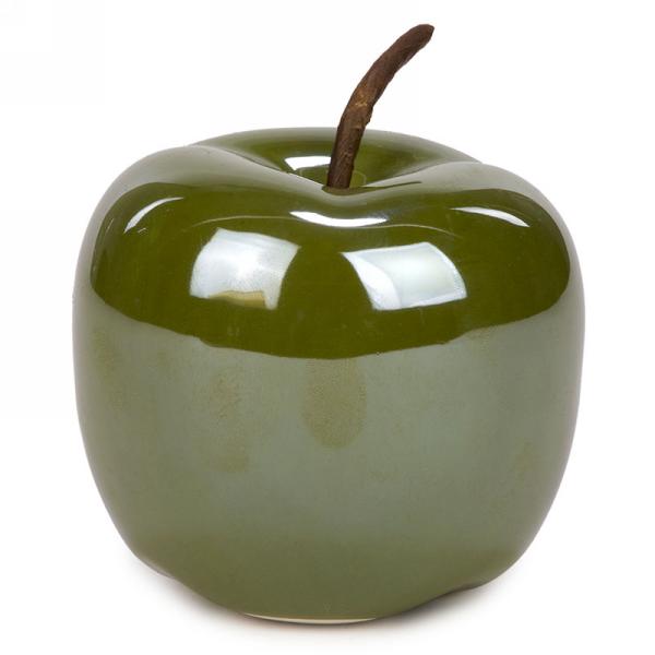 Green Ceramic Apple