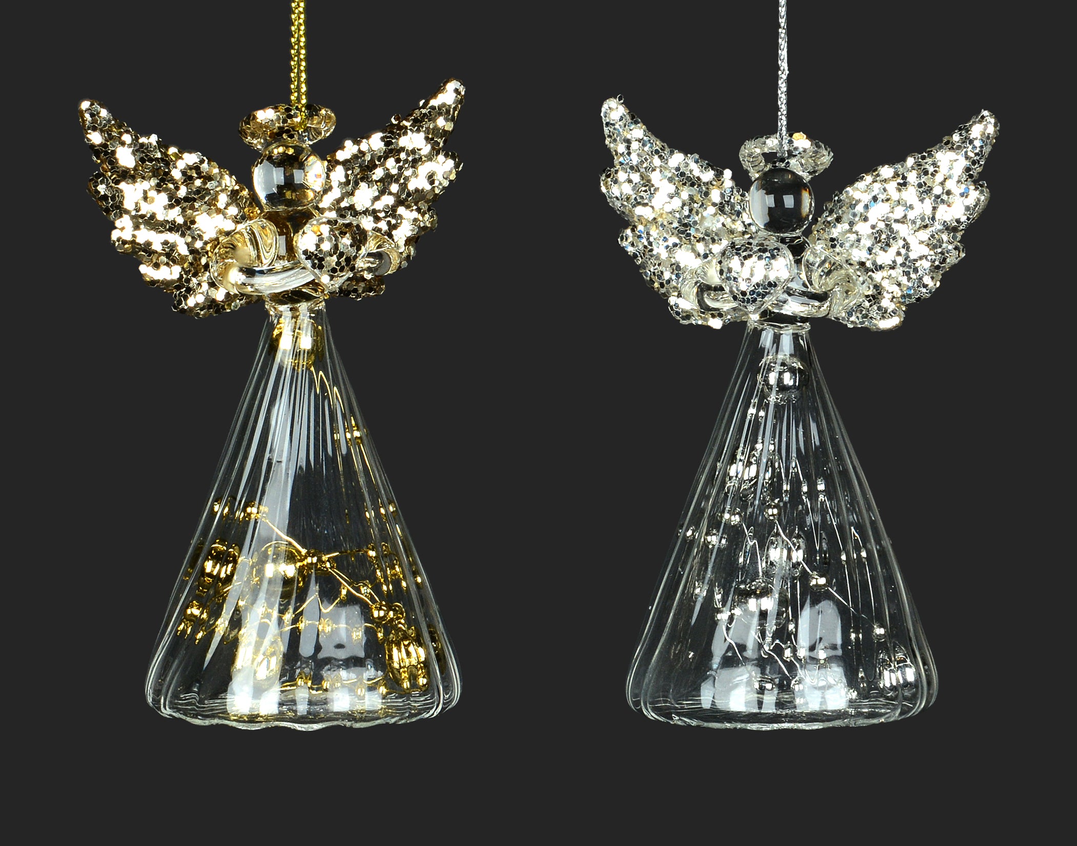 Glass Angel with Beads