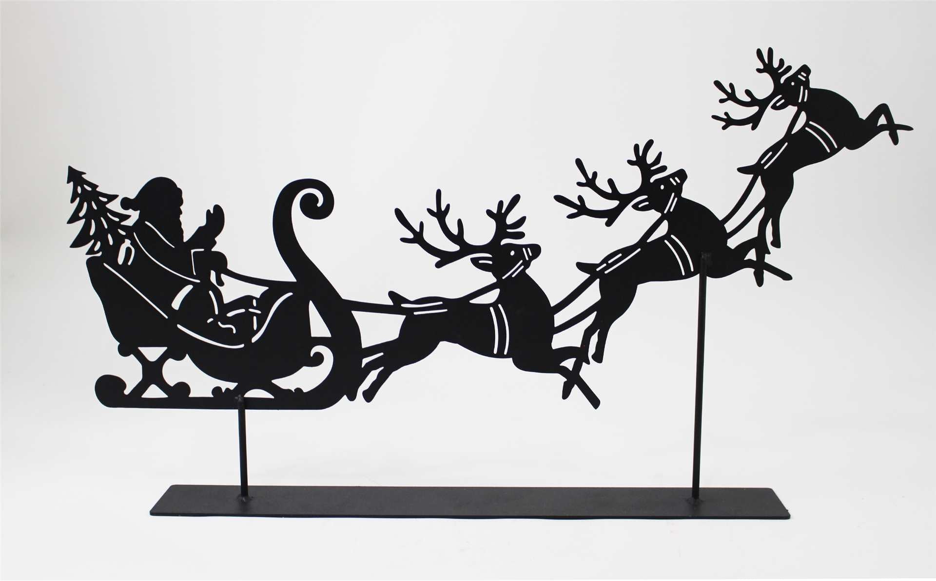 Santa and his Reindeer Shelf Sitter