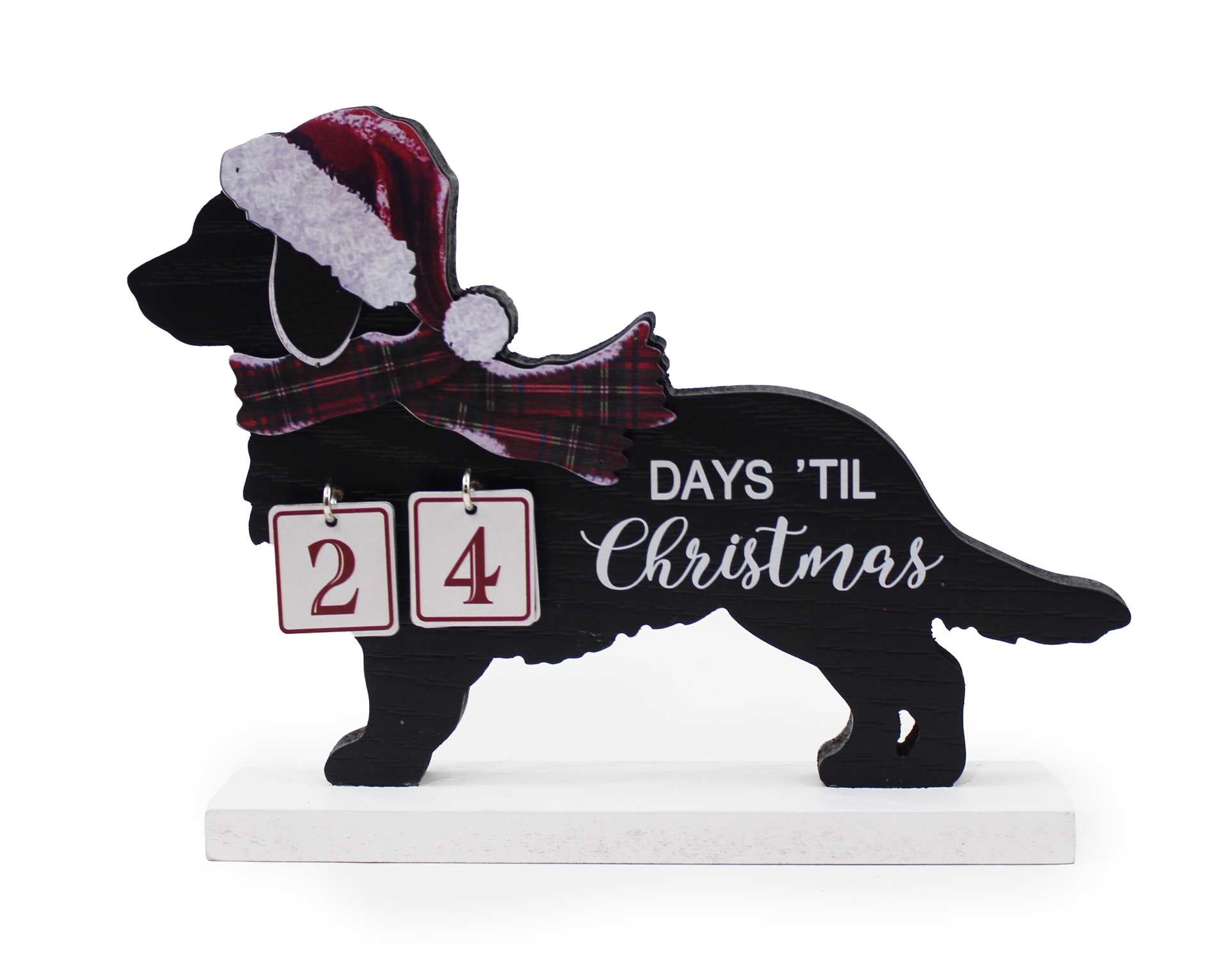 Dog Count Down To Christmas Shelf Sitter