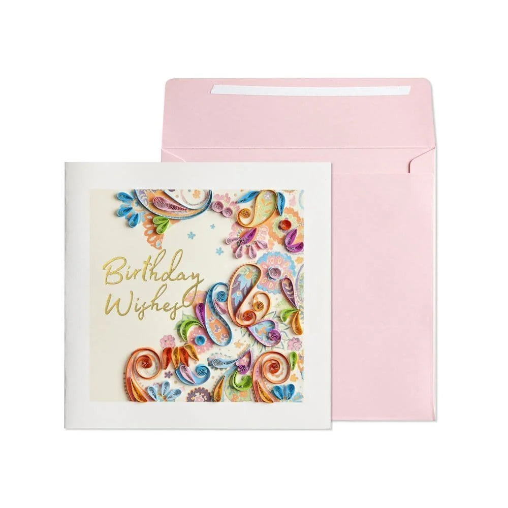 Birthday Card-Paisley Pattern