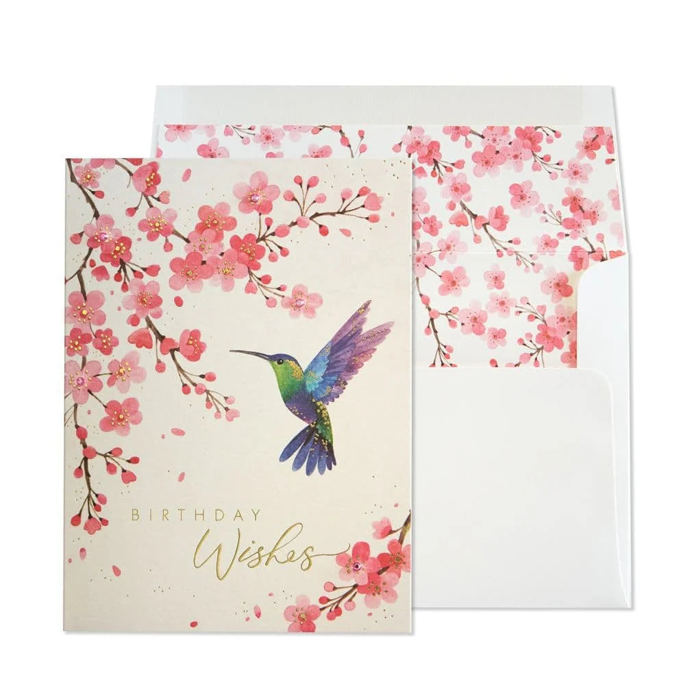 Birthday Card- Hummingbird Birthday Wishes