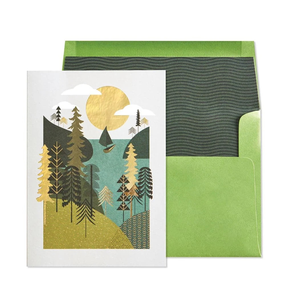 Birthday Card-Boat Scene