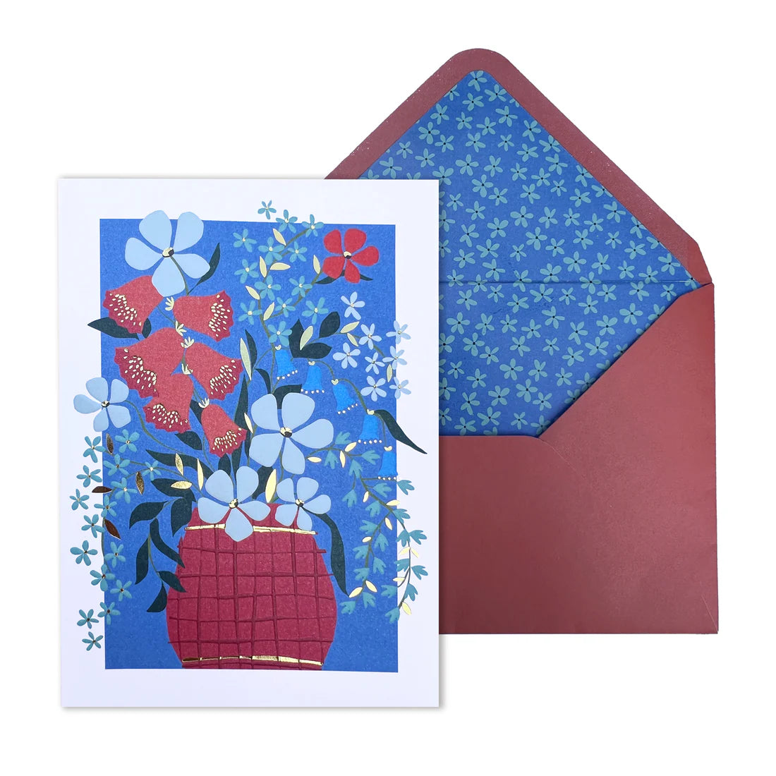 Birthday Card-Vase of Flowers