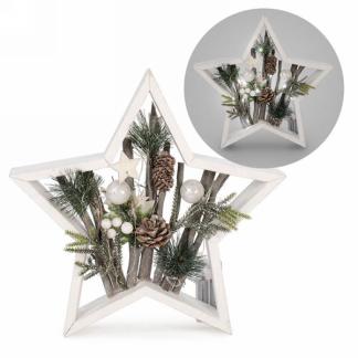 LED Star with Branches and Pine