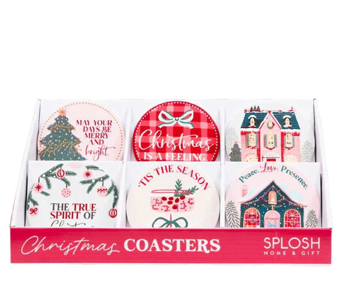 Cork-Backed Ceramic Coaster