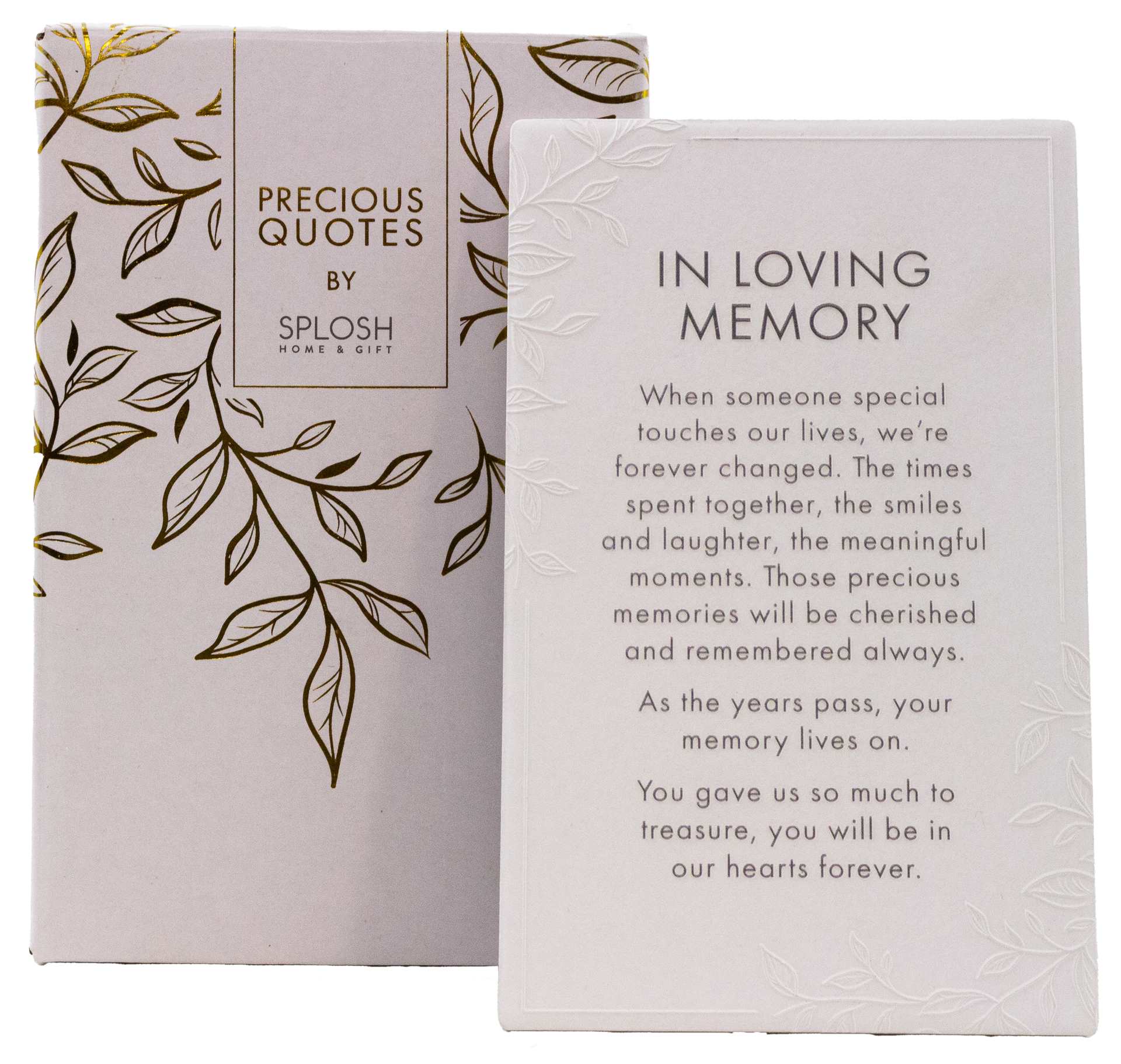 In Loving Memory Plaque