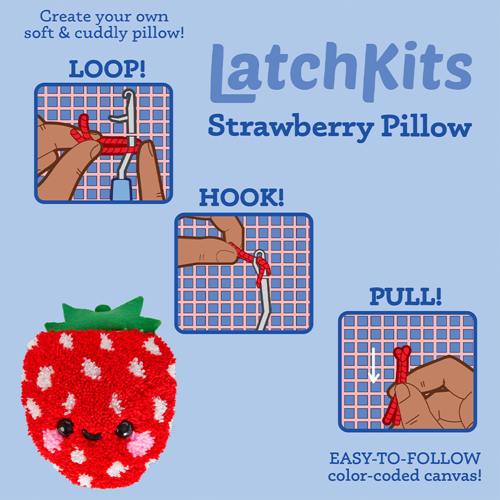 LatchKits: Strawberry Pillow