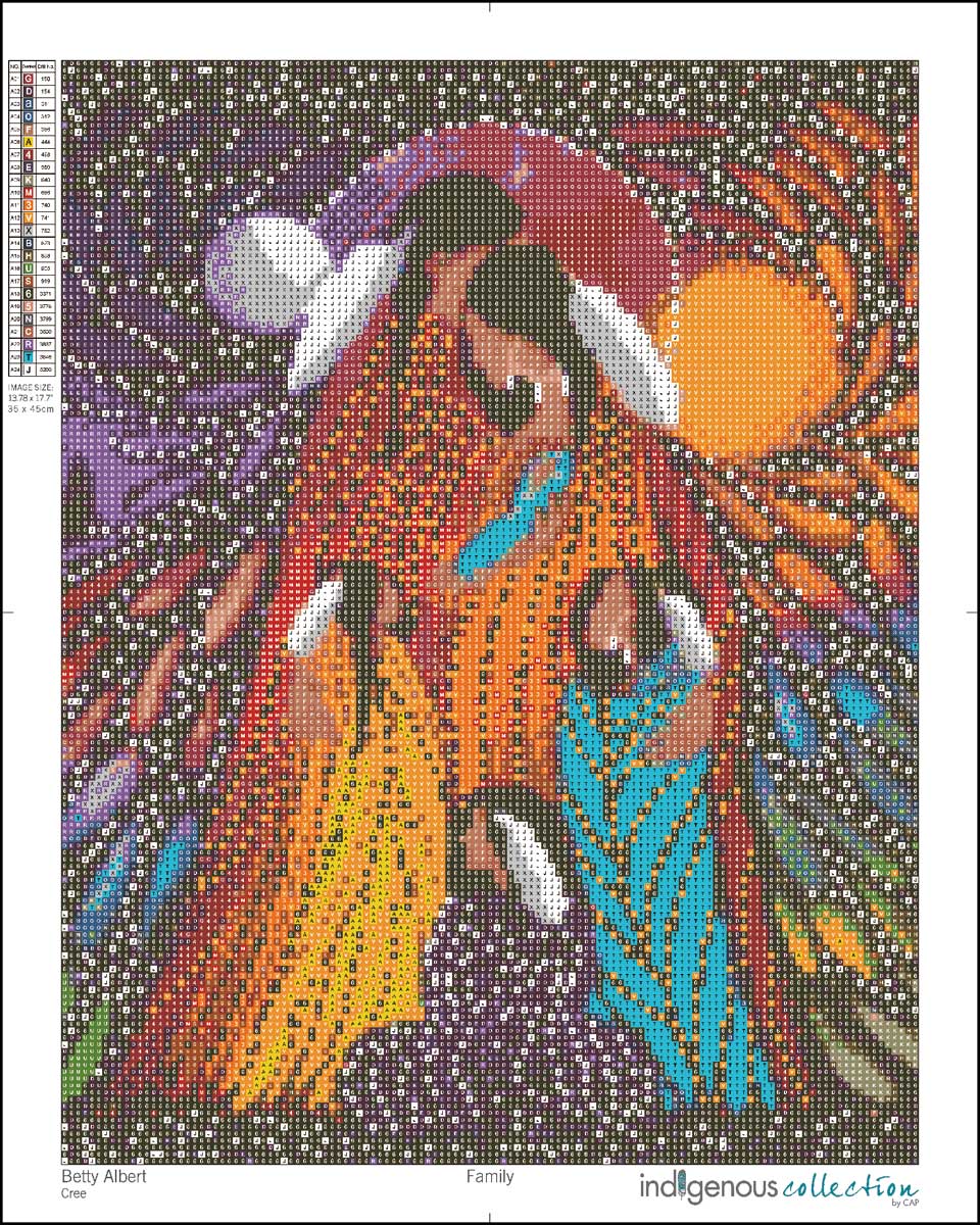 Indigenous Collection Diamond Art: Family