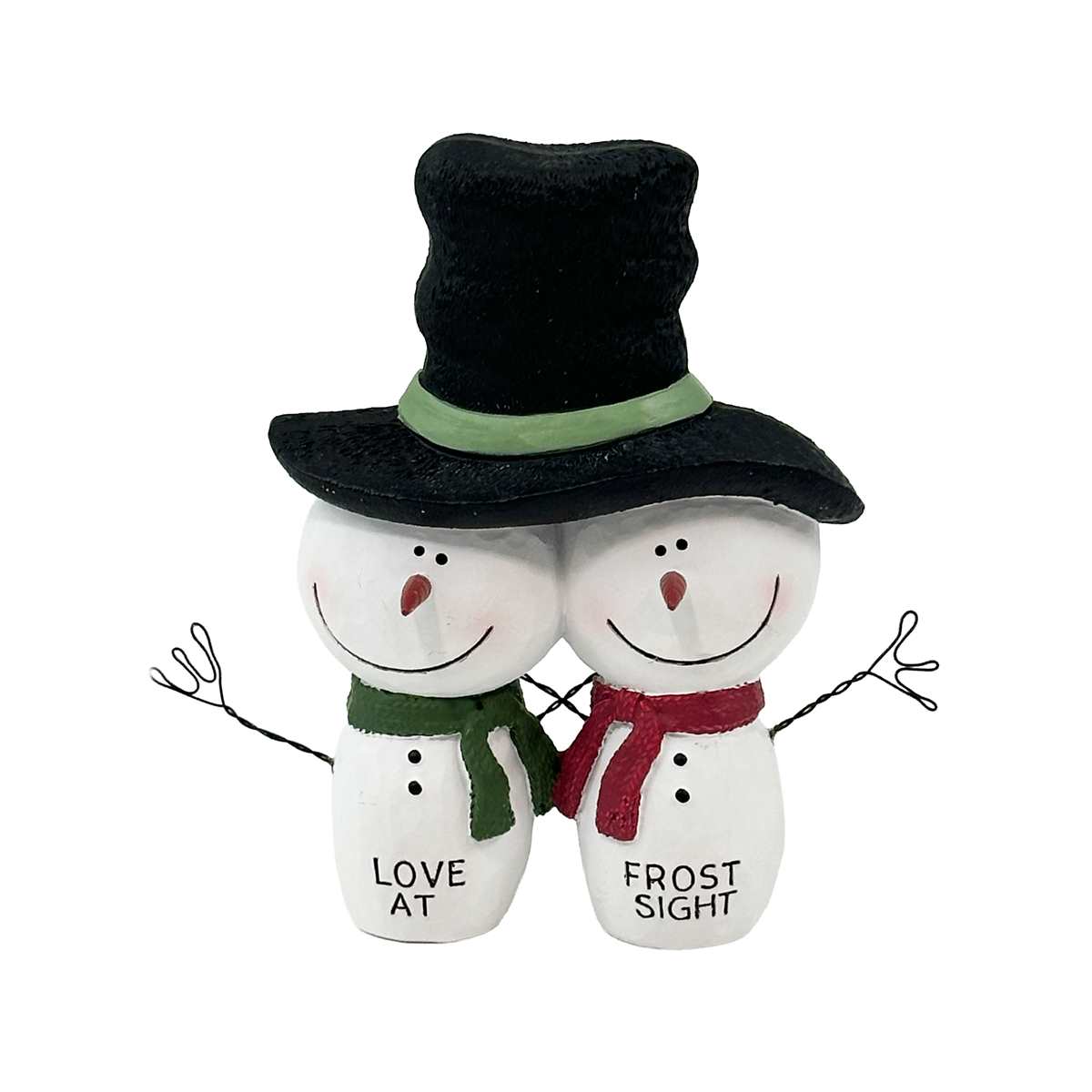 Love at Frost Sight Snowman Couple