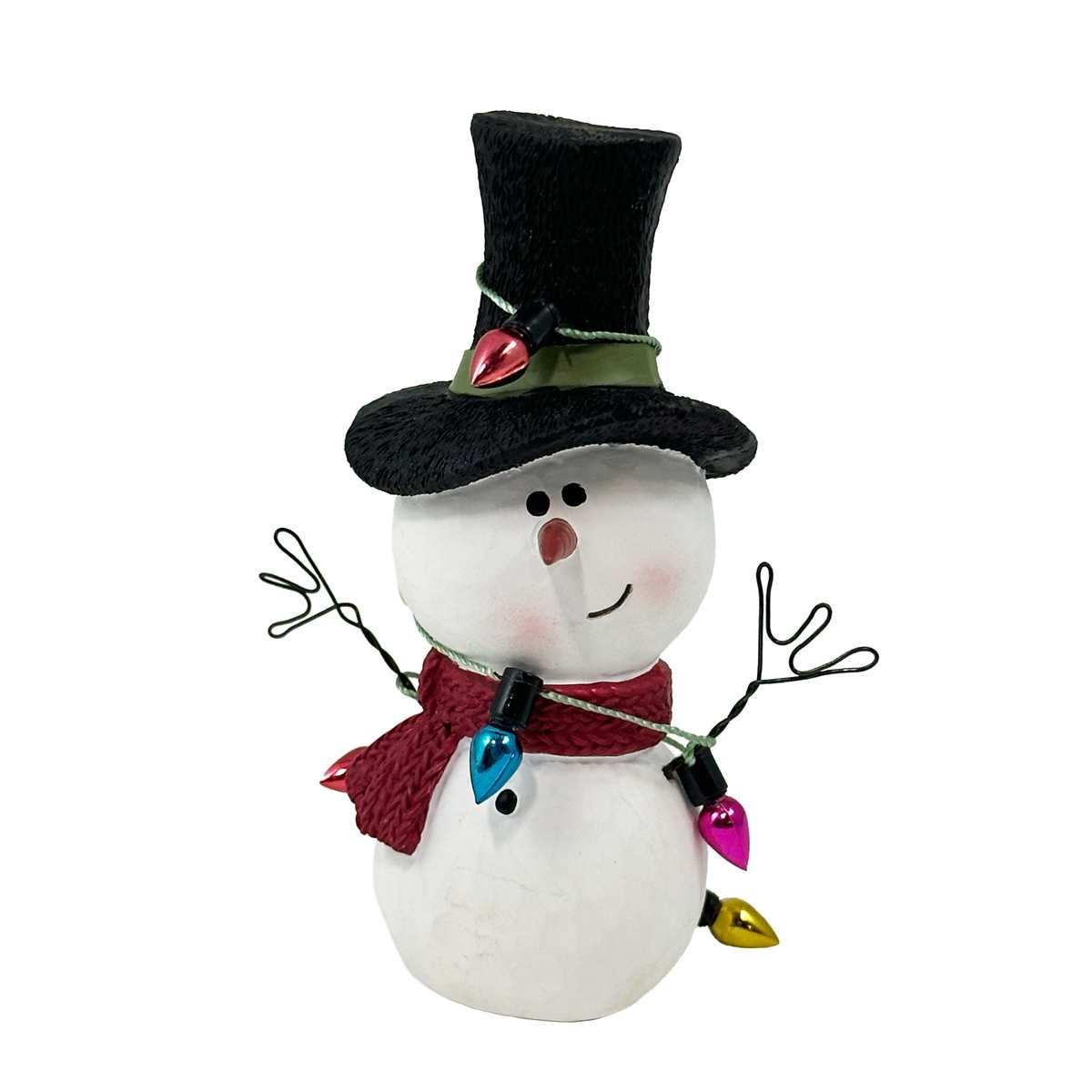 Snowman with Christmas Lights