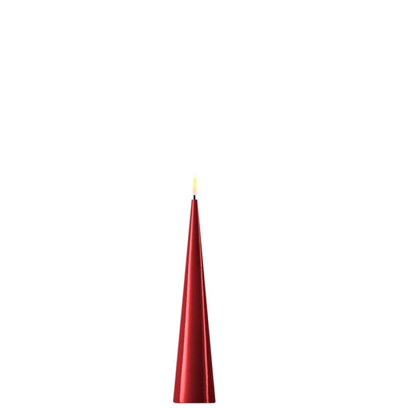 Cone Shaped Led Candle-Bordeaux