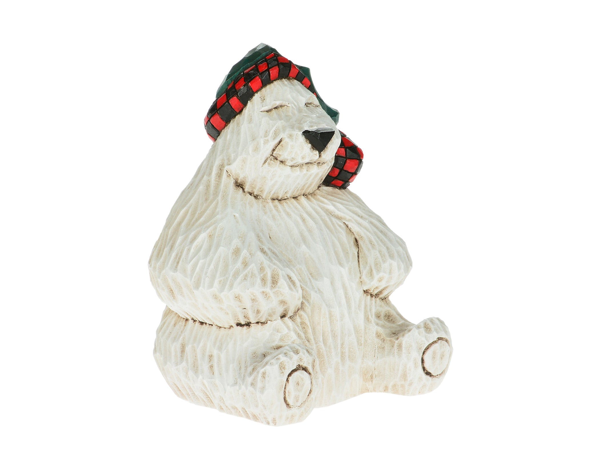 Sitting Polar Bear: Cottage Carvings