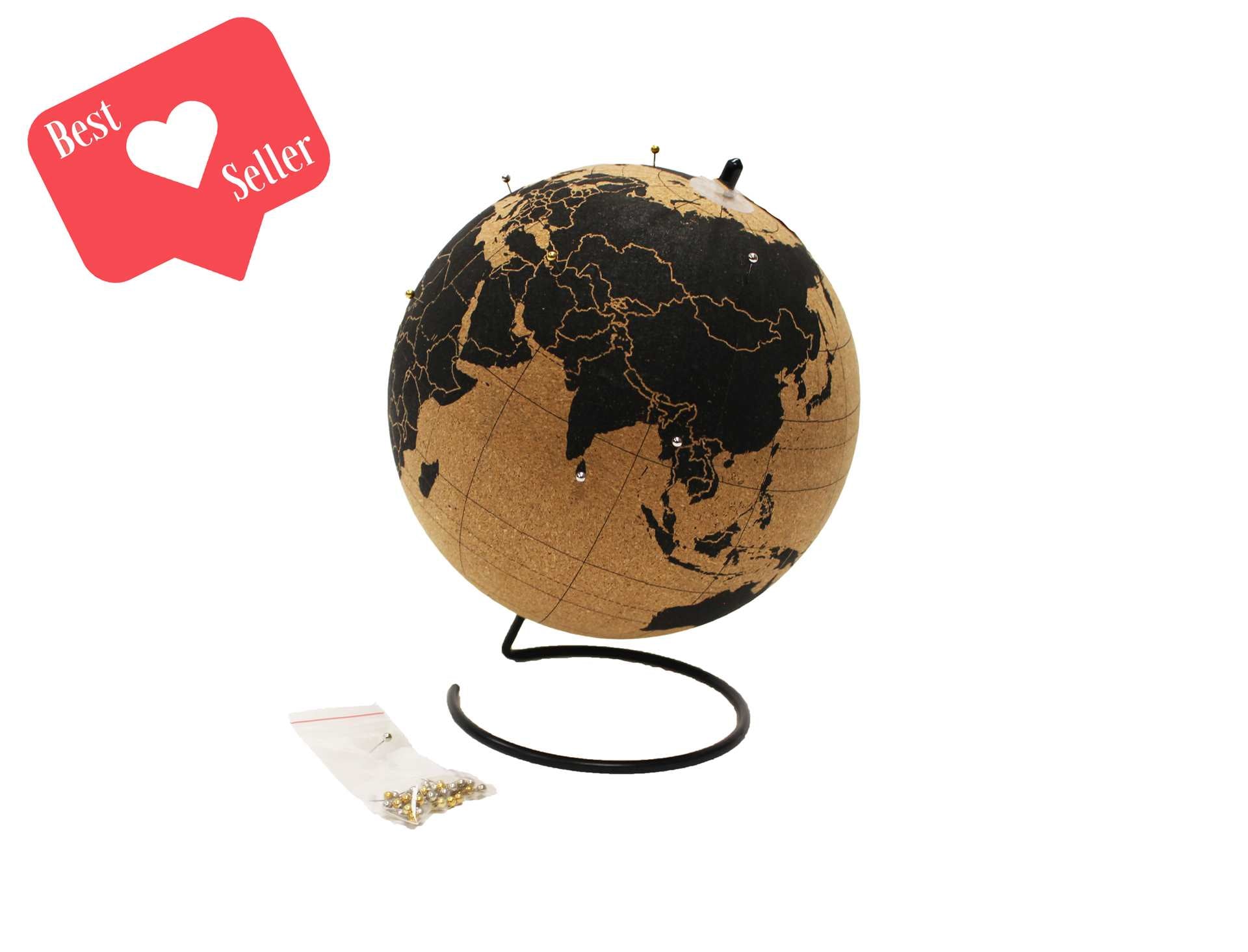 Frame Cork World Travel Map