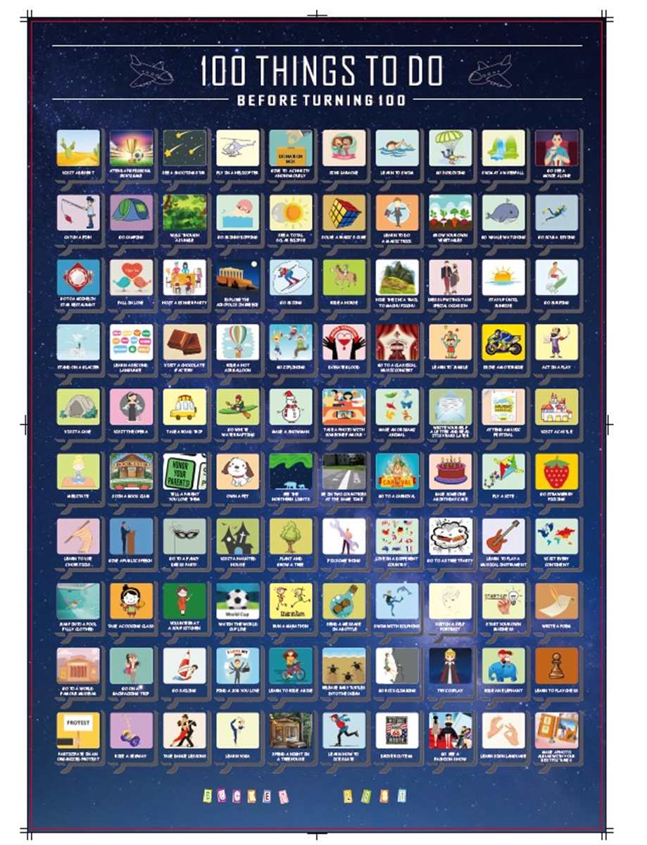 Scratch Off Bucket List: 100 Things to Do