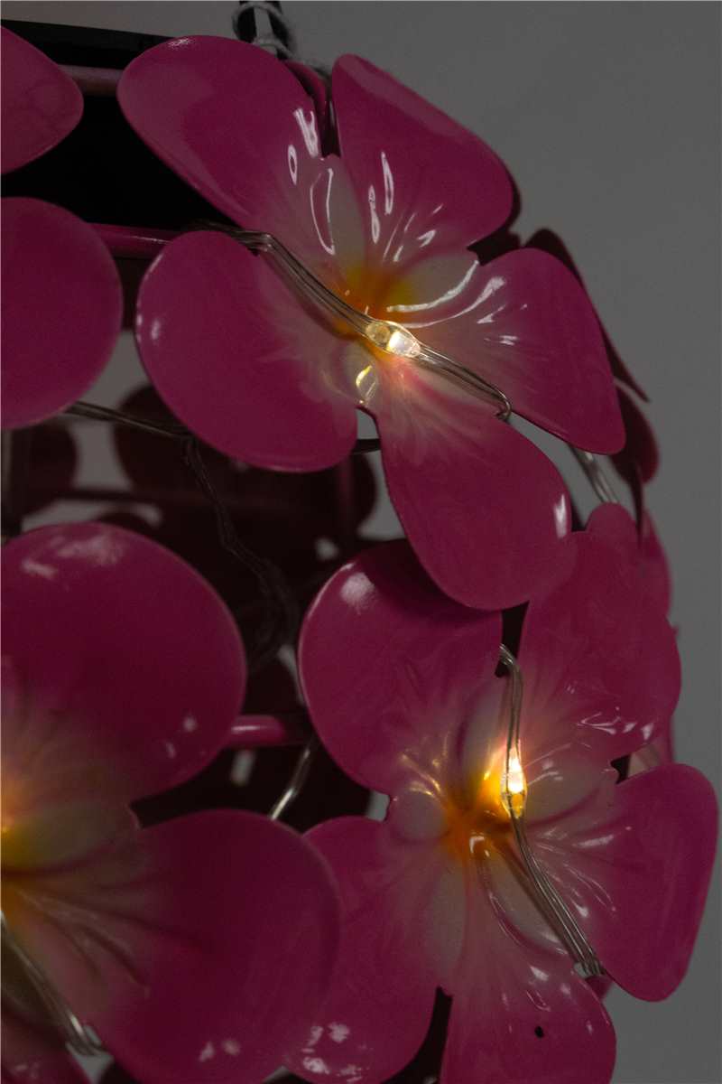 LED Solar Hanging Floral Sphere