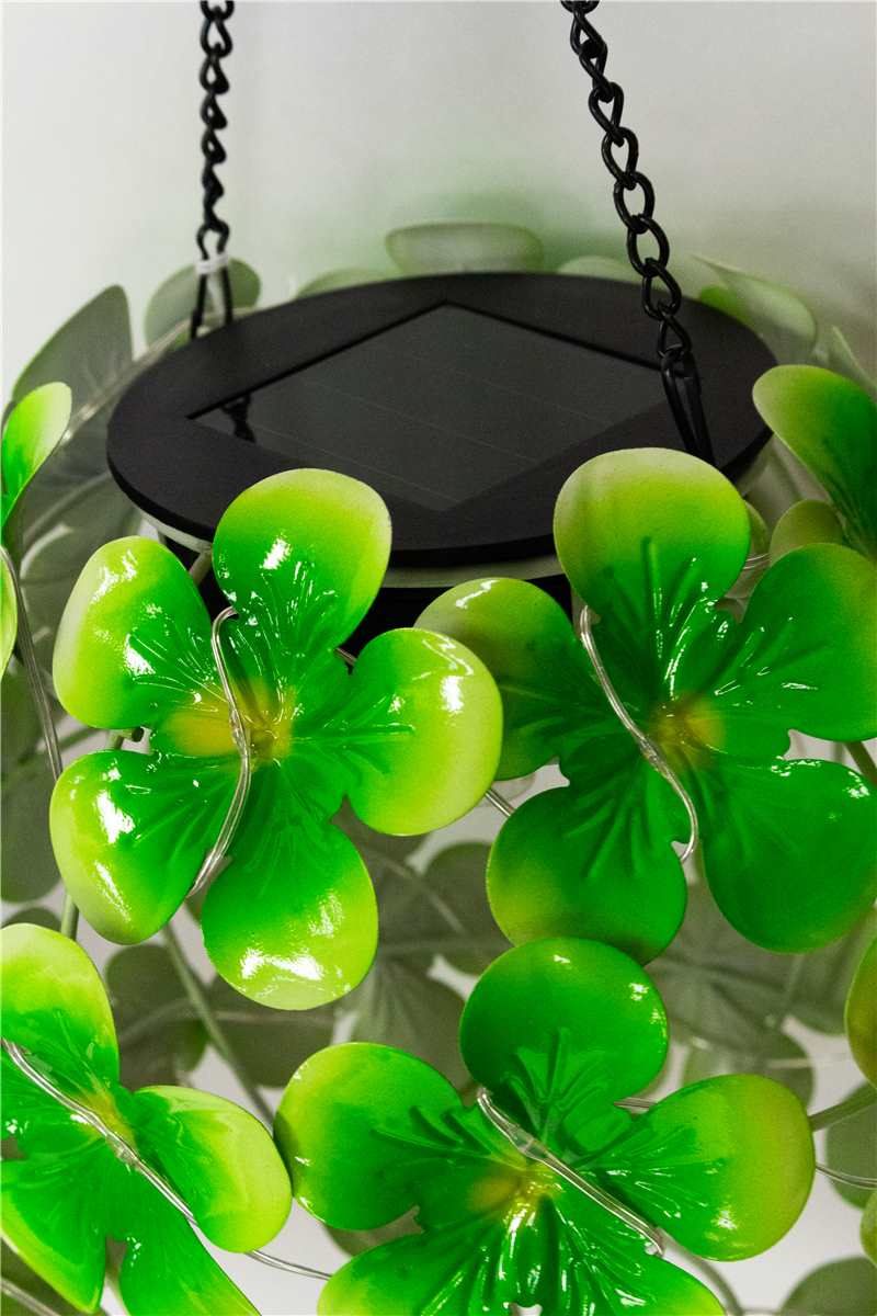 LED Solar Hanging Floral Sphere