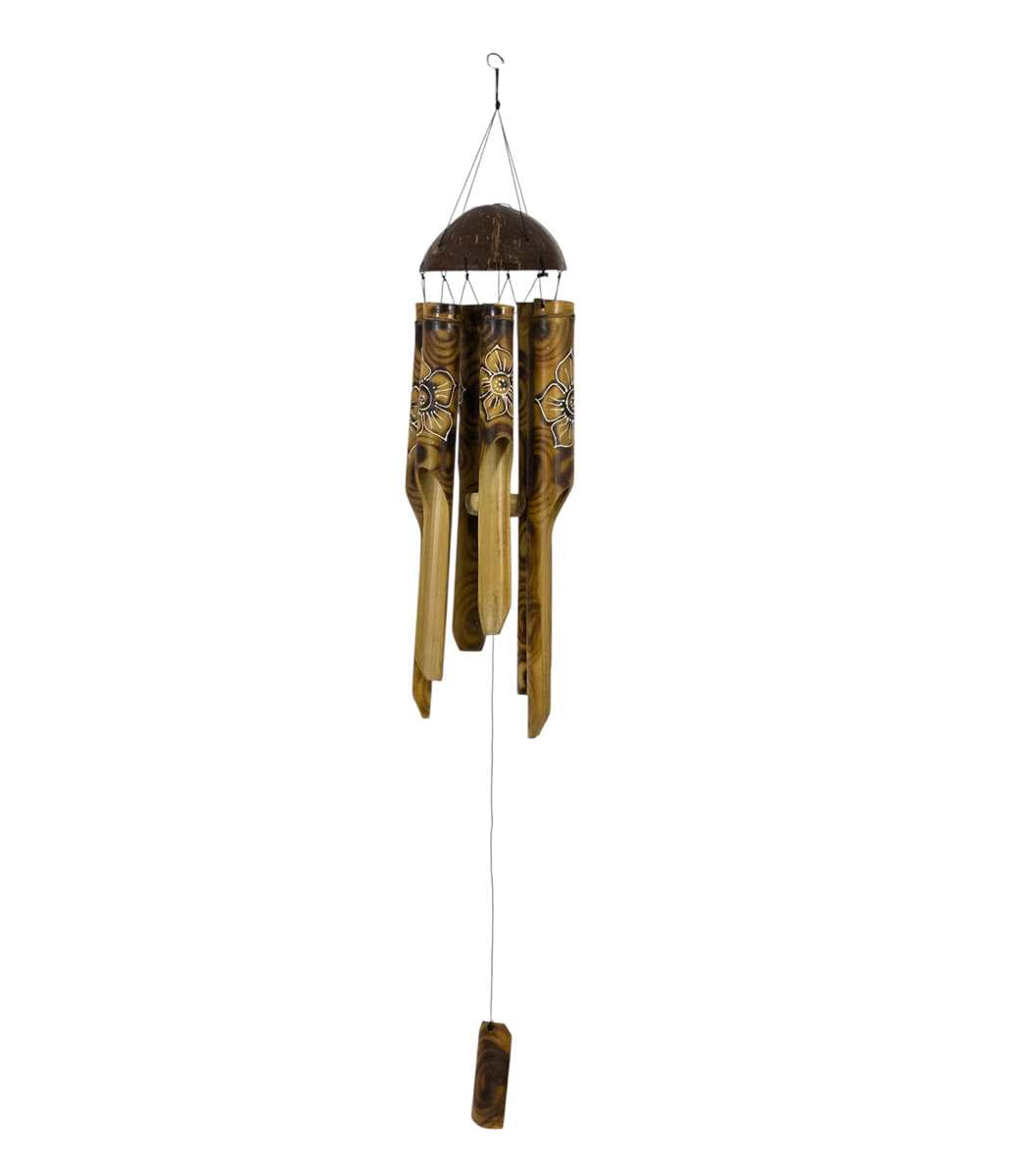 Bamboo Hibiscus Wind Chime