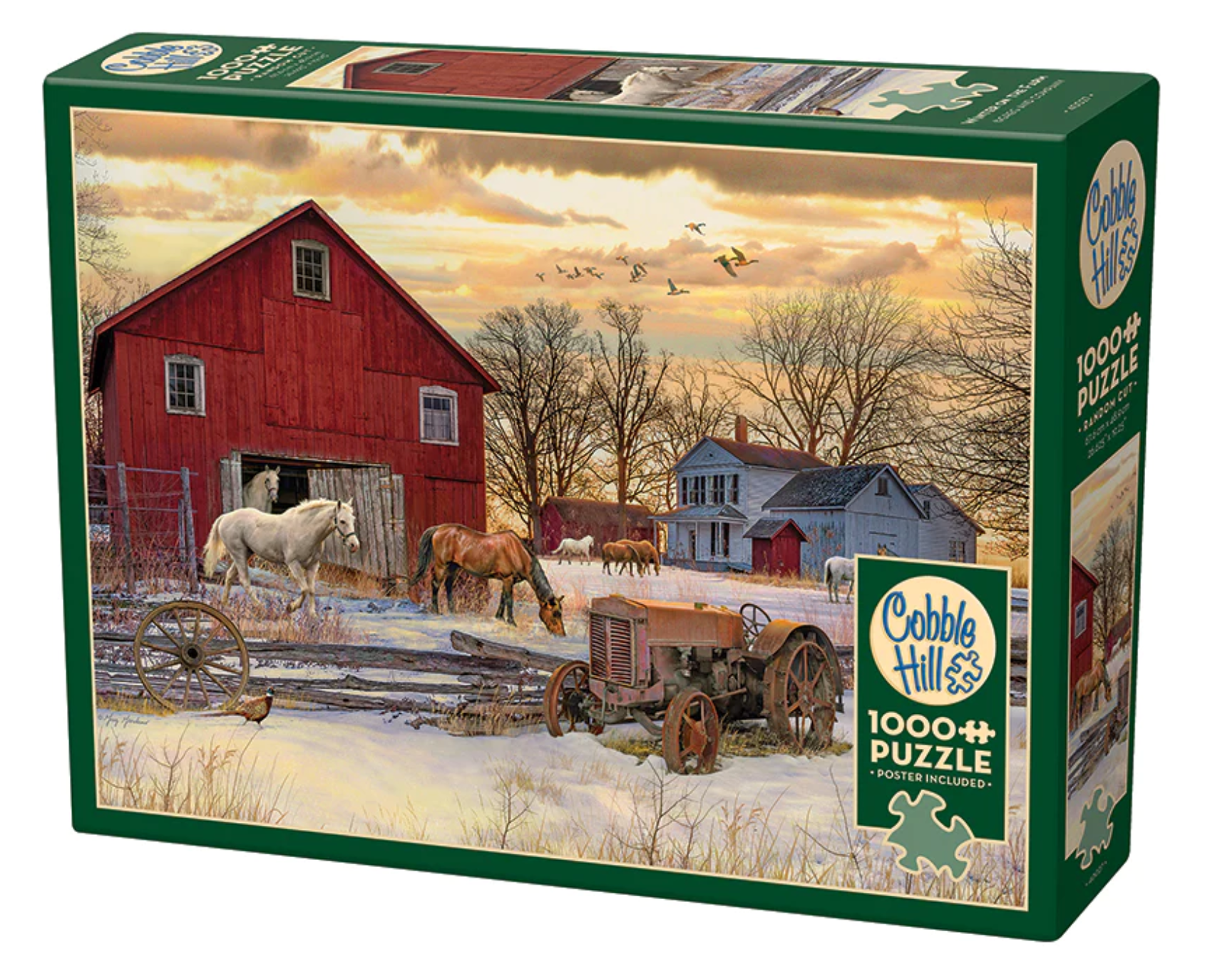 Cobble Hill Puzzle: Winter on The Farm