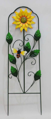 Metal Flower Garden Stake/Trellis