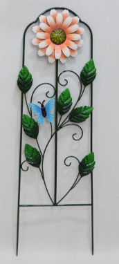 Metal Flower Garden Stake/Trellis