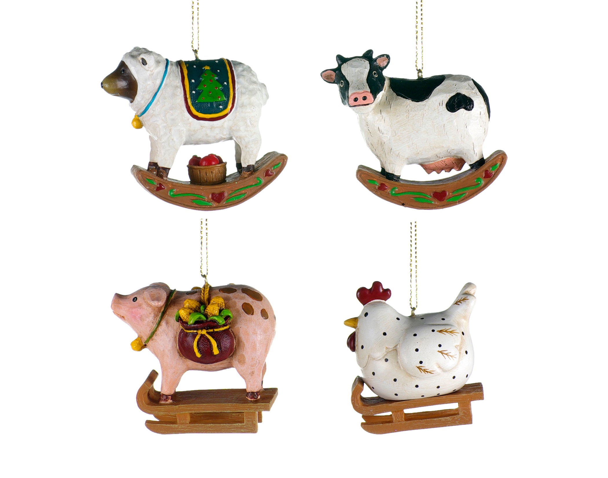 Farm Animal Christmas Ornament