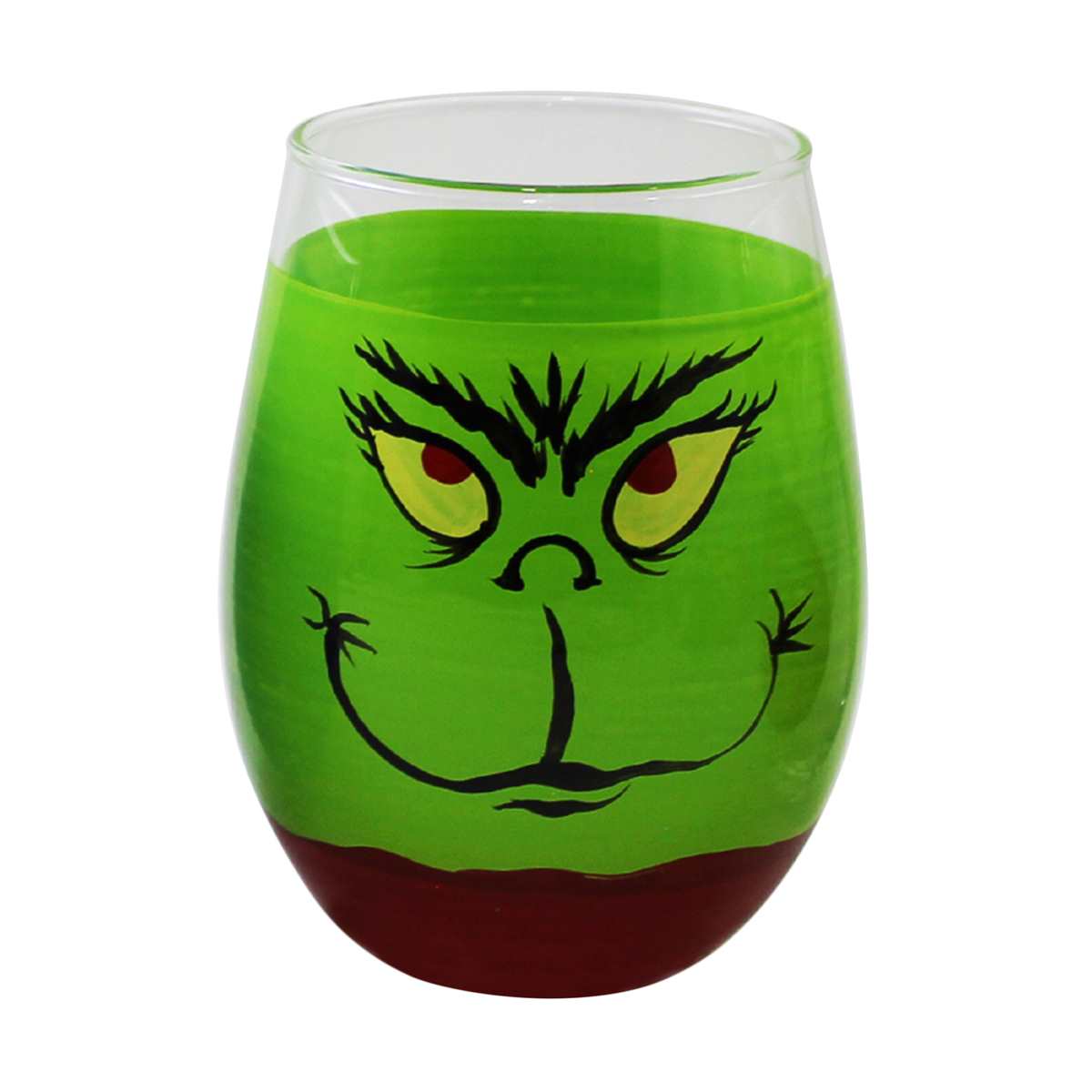 The Grinch Stemless Christmas Wine Glass