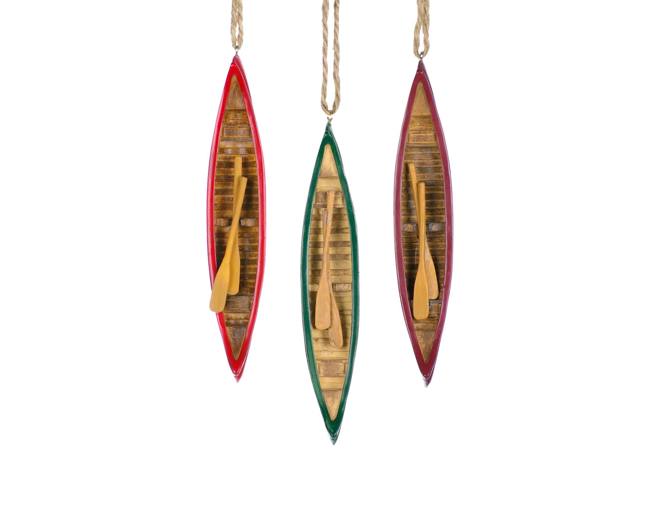 Canoe with Paddle Ornament