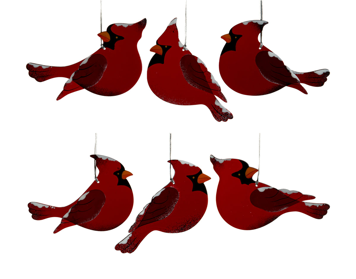 Glossy Winter Cardinal Ornament