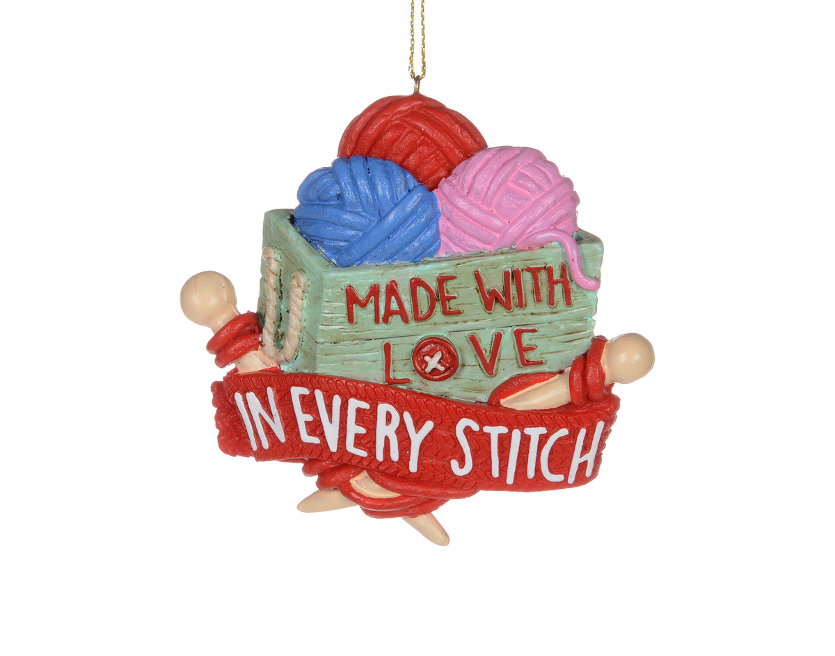 Made with Love in Every Stitch Ornament