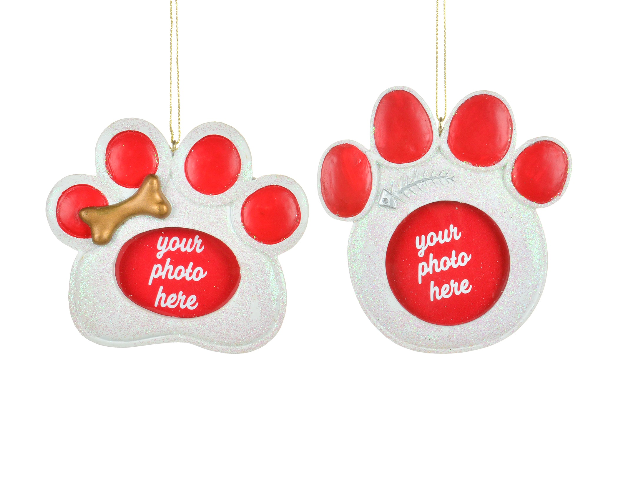 Paw Print Christmas Ornament