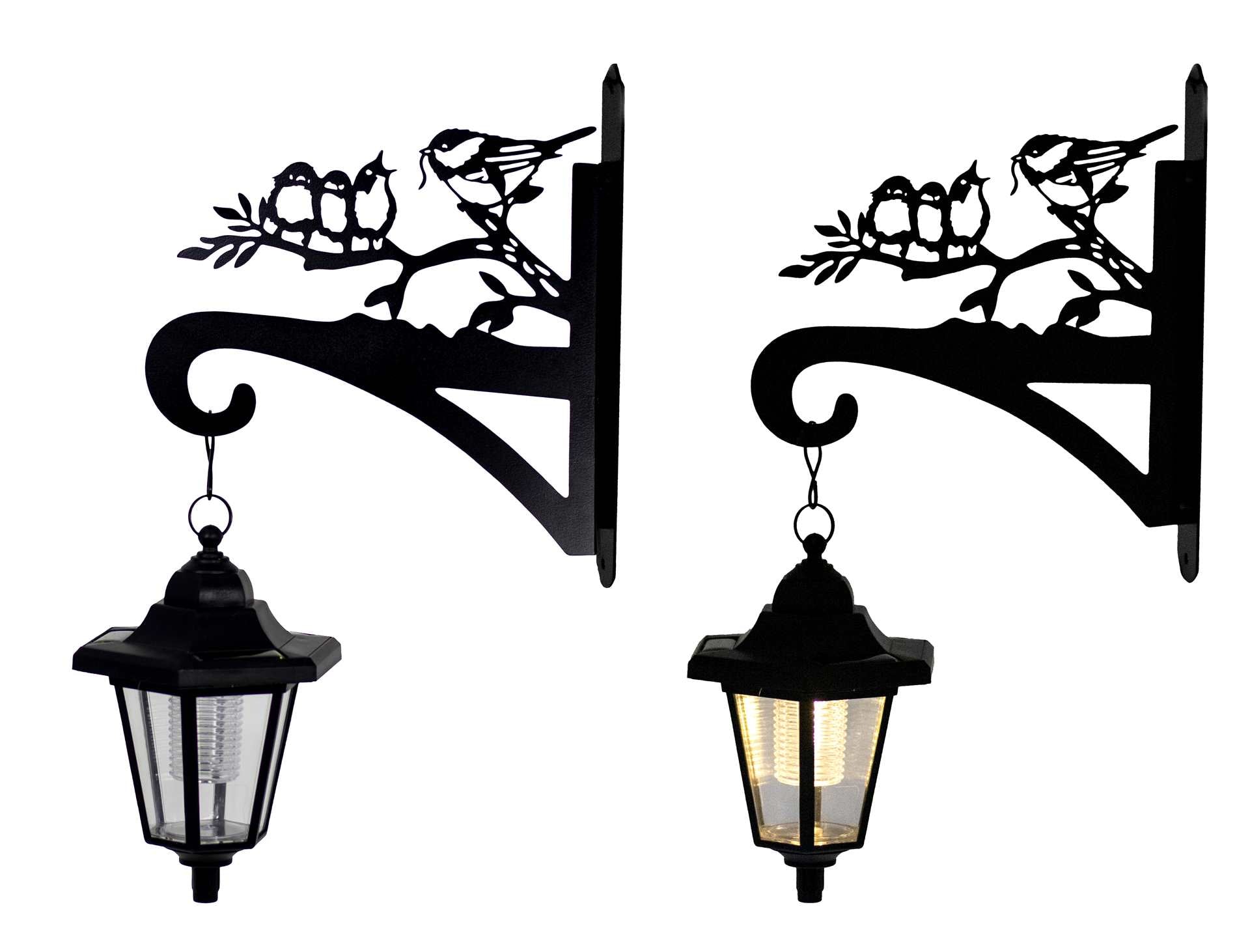 Solar Lantern with Bird Motif