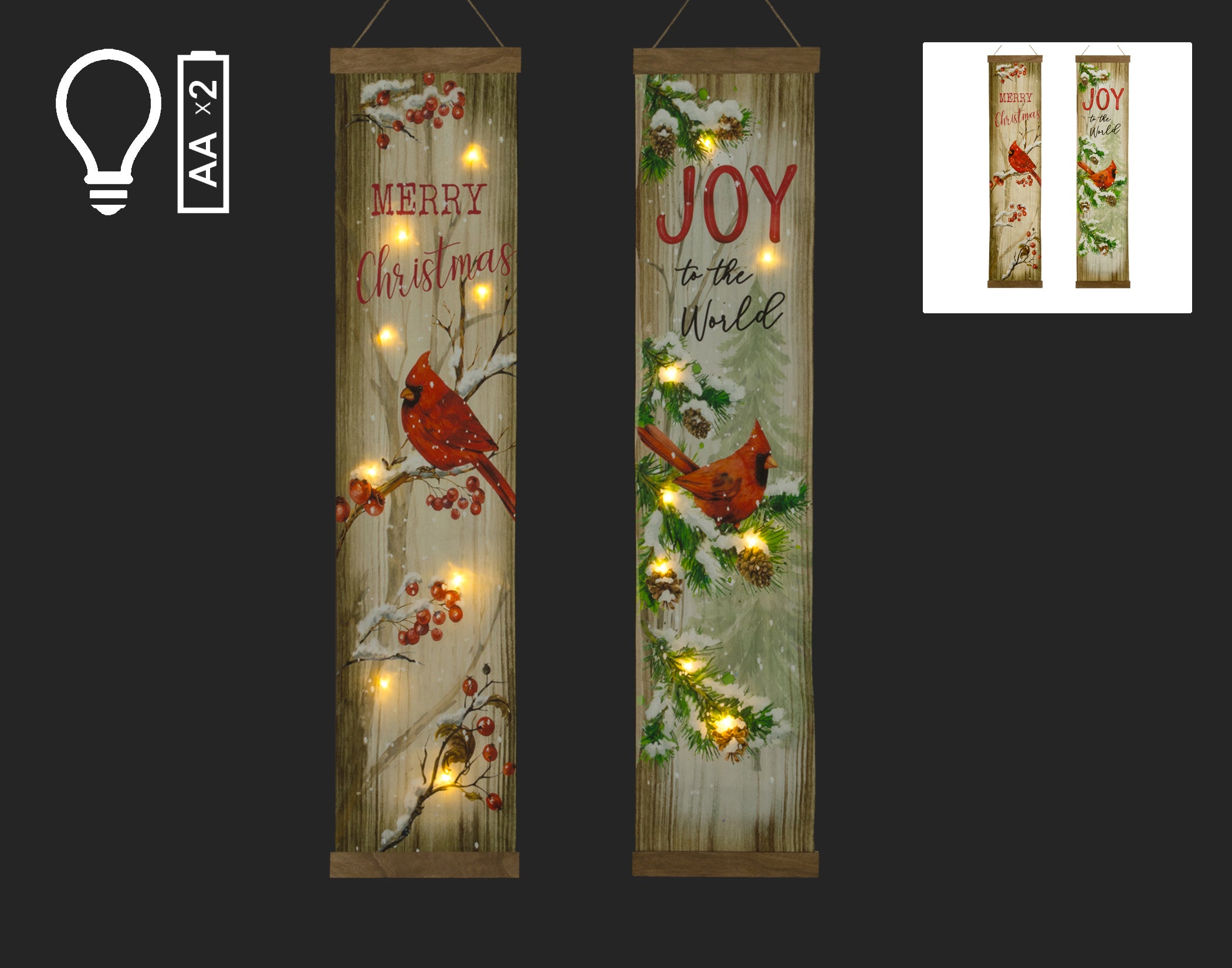 Cardinal Lighted Banner