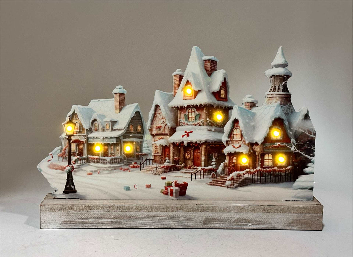 Christmas Town Table Decor