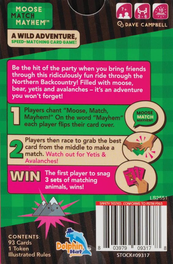 Moose Match Mayhem Speed Matching Card Game
