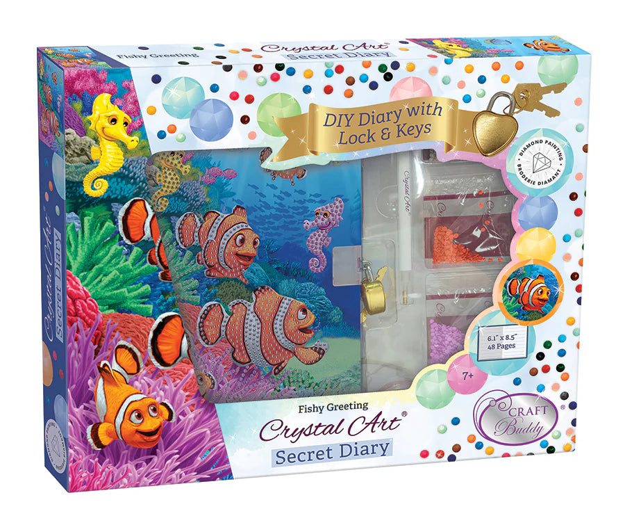 Crystal Art Secret Diary: Fishy Greeting