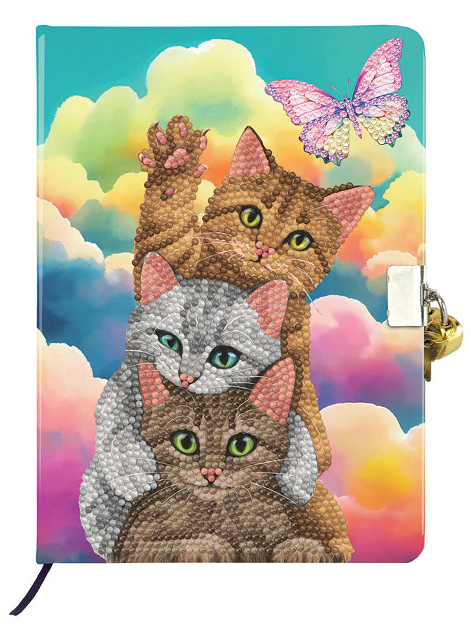 Crystal Art Secret Diary: Kitten Clouds