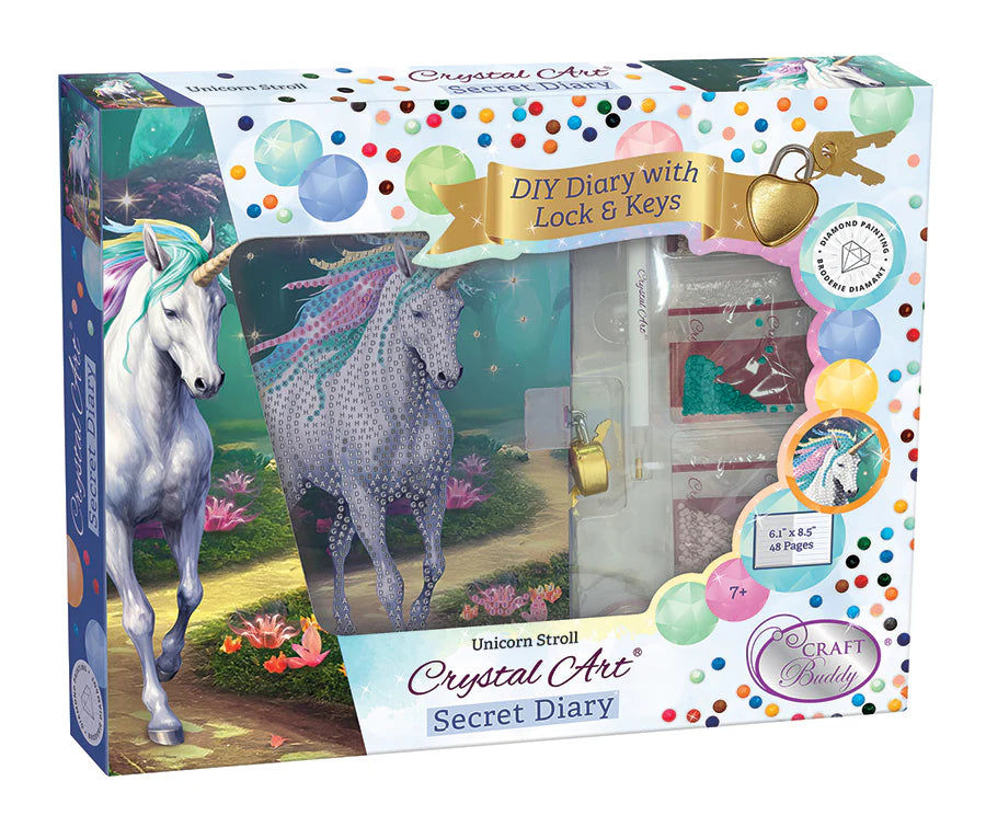 Crystal Art Secret Diary: Unicorn Stroll