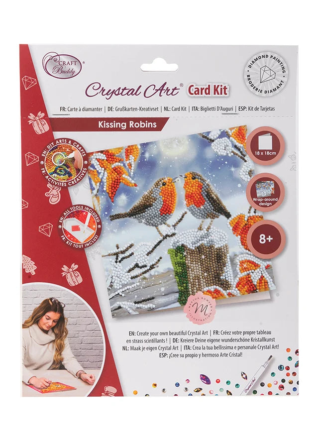 Crystal Card Kit: Kissing Robins