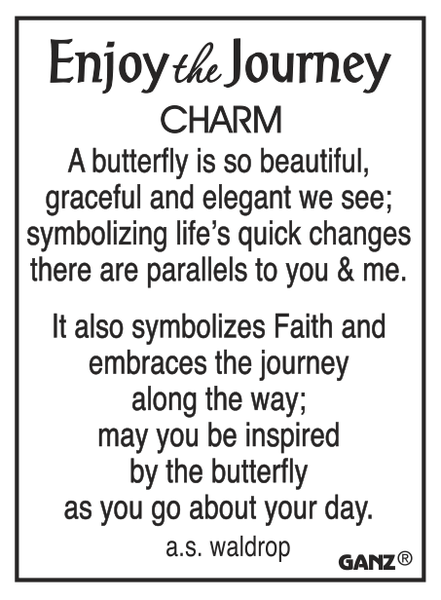Enjoy the Journey Butterfly Charm