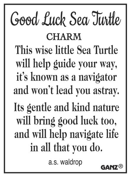 Good Luck Sea Turtle Charm