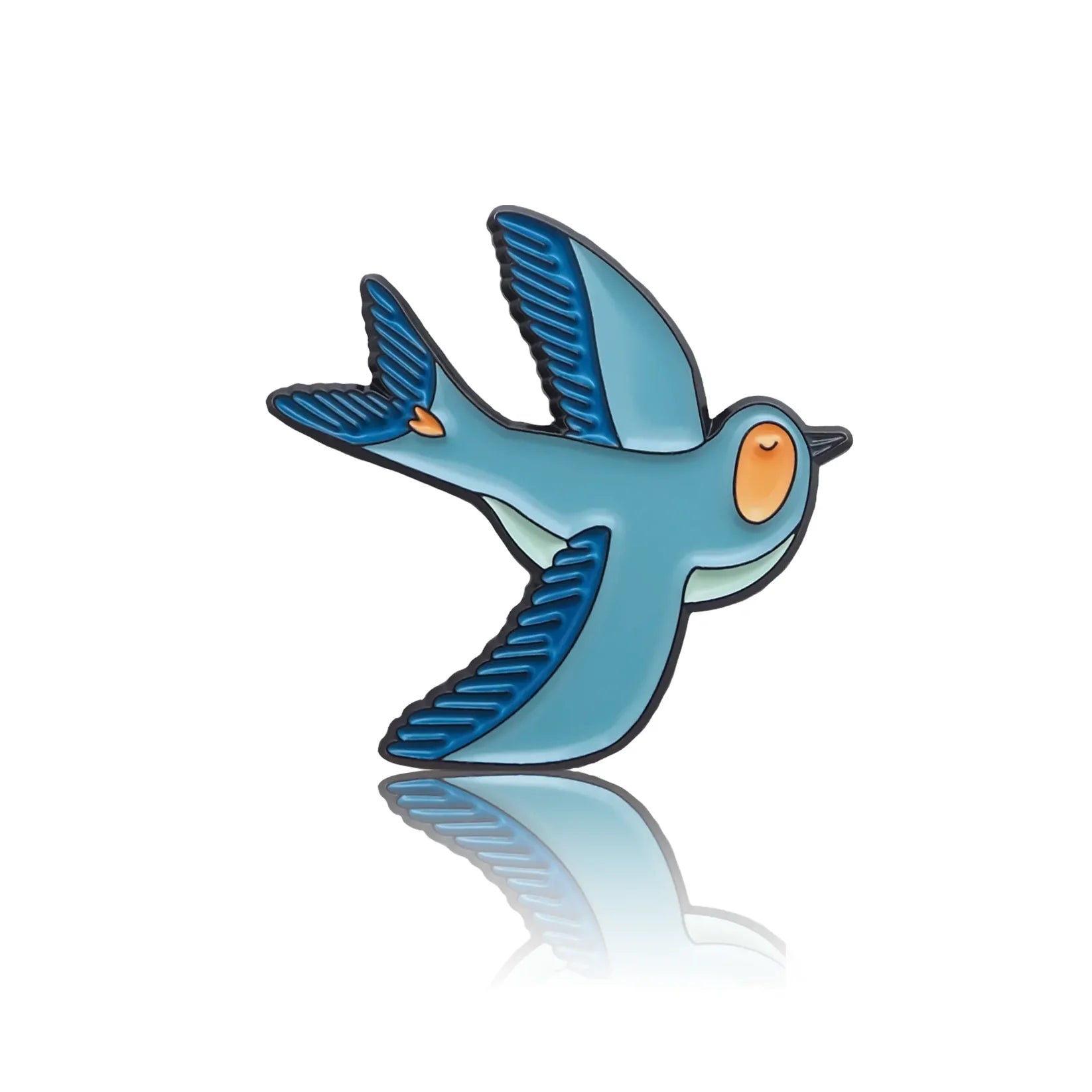 PinBox Enamel Pin: Bird With a Heart