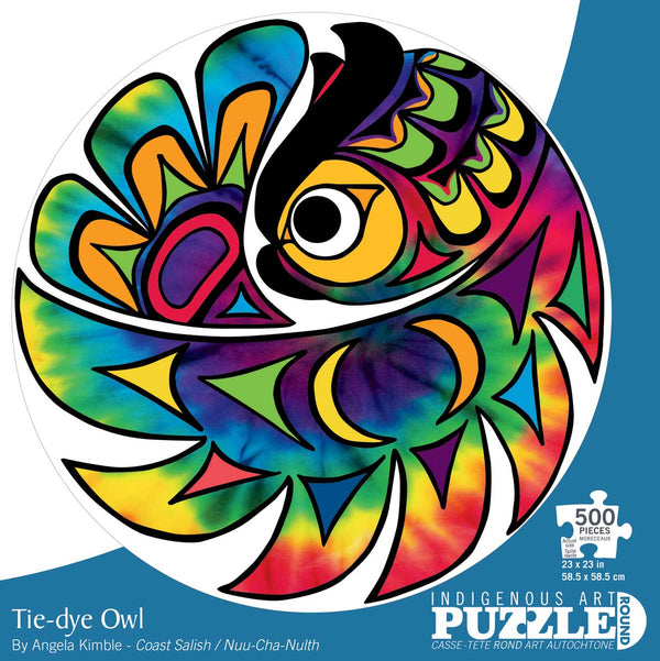 Puzzle ~ Tie-Dye Owl