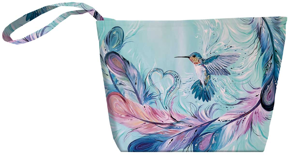 Indigenous Tote - Hummingbird Feathers