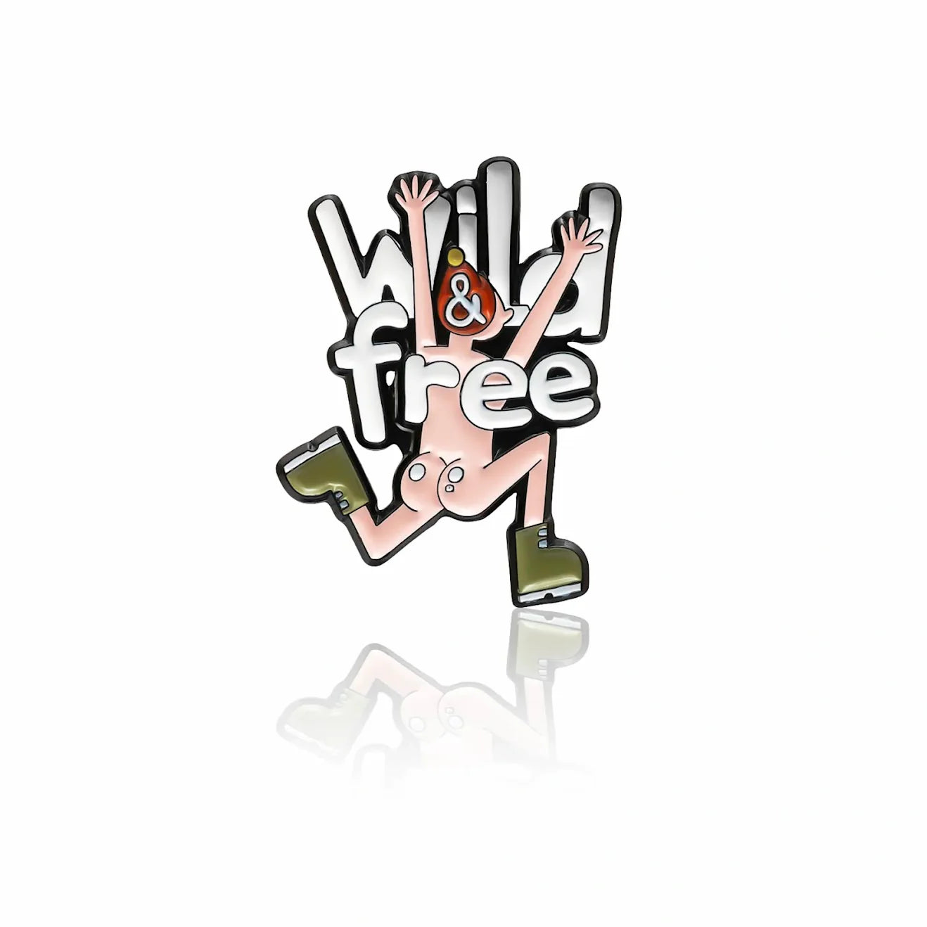 PinBox Enamel Pin: Wild & Free