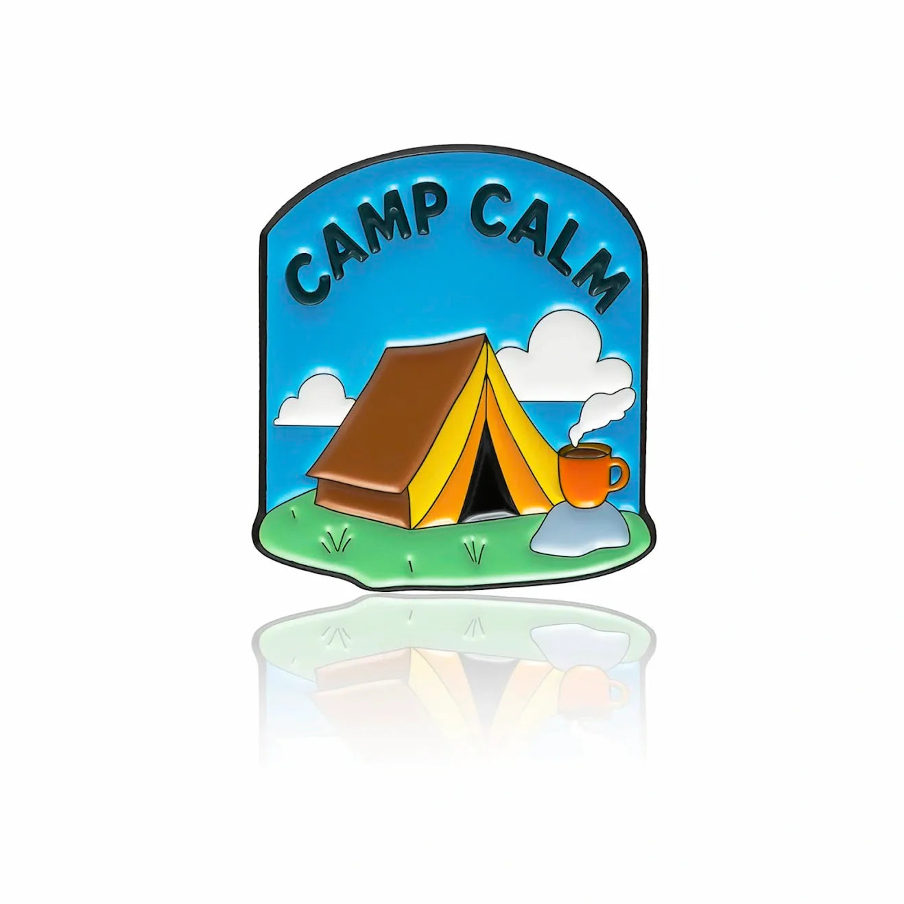 PinBox Enamel Pin: Camp Calm